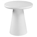  !nspire Galio 501-915WT Round Accent Table - White IMAGE 1