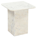  !nspire Roland 501-196WT Square Accent Table - White IMAGE 1