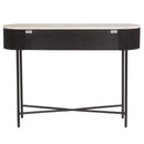  !nspire Reyna 502-248BLK Console Table, 39" with Drawers - Black/White IMAGE 1