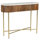  !nspire Reyna 502-248WAL Console Table, 39" with Drawers - Walnut/White IMAGE 1