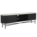  !nspire Reyna 506-248BLK Media Cabinet, 71" - Black/White IMAGE 1