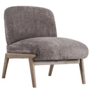  !nspire Lisson 403-370DTP Accent Chair - Dark Taupe/Walnut IMAGE 1