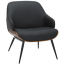  !nspire Umber 403-062BLK Accent Chair - Black/Walnut IMAGE 1