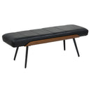  !nspire Umber 401-062BLK Bench - Black/Walnut IMAGE 1