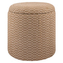  !nspire Fenna 402-601CAM Round Ottoman - Camel IMAGE 1