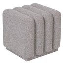  Worldwide Home Furnishings Pollo 402-073STN Square Ottoman - Stone IMAGE 1