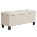  Worldwide Home Furnishings Sonos 402-696OAT Storage Ottoman Bench - Oat IMAGE 1