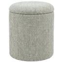  !nspire Twyla 402-851SAG Round Storage Ottoman - Sage IMAGE 1