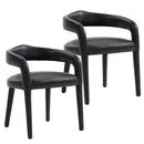  Worldwide Home Furnishings Caden 202-993CHL Set of 2 Dining/Lounge Chairs - Charcoal IMAGE 1