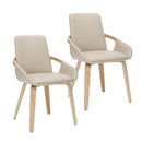 !nspire Caspian 202-664SND Set of 2 Dining/Lounge Chairs - Sand/Natural IMAGE 1