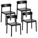  Worldwide Home Furnishings Felix 202-286BLK Set of 4 Dining/Lounge Chairs - Black IMAGE 1