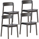  Worldwide Home Furnishings Jonas 202-344MOC Set of 4 Dining/Lounge Chairs - Mocha IMAGE 1