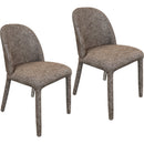  !nspire Kiara 202-553BRN Set of 2 Dining/Lounge Chairs - Brown IMAGE 1