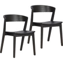  Worldwide Home Furnishings Nicco 202-908MOC Set of 2 Dining/Lounge Chairs - Mocha IMAGE 1