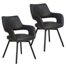 !nspire Ryder 202-959CH Set of 2 Swivel Dining/Accent Chair - Charcoal/Black IMAGE 1