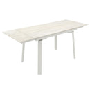  !nspire Bellaro 201-060TV Dining Table with Extension, 55"-79" - Travertine/Cream IMAGE 1
