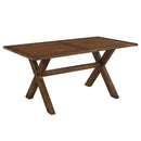  Worldwide Home Furnishings Lance 201-421WAL Rectangular Dining Table, 63" - Walnut IMAGE 1