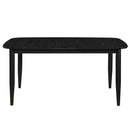  Worldwide Home Furnishings Phylon 201-113BLK Dining Table with Extension, 63"-79" - Black IMAGE 1