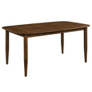  Worldwide Home Furnishings Phylon 201-113WAL Dining Table with Extension, 63"-79" - Walnut IMAGE 1