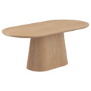  Worldwide Home Furnishings Tovas 201-782NAT_LRG Oval Dining Table, 79" - Natural IMAGE 1