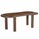  !nspire Zaloa 201-272DWT Organic Dining Table, 78" - Dark Walnut IMAGE 1