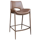  Worldwide Home Furnishings Icona 203-067SD_WAL_26 26" Counter Stool - Saddle/Walnut IMAGE 1
