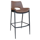  Worldwide Home Furnishings Icona 203-067SD_BK 30" Bar Stool - Saddle/Black IMAGE 1