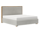  !nspire Andover 101-593K-OAT 78" King Platform Bed with Drawer - Oat IMAGE 1