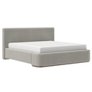  !nspire Harrod 101-078K-MSH 78" King Platform Bed - Mushroom/Walnut IMAGE 1