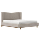  !nspire Isadora 101-760K-DBG 78" King Platform Bed - Dark Beige IMAGE 1