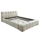  !nspire Pasha 101-647Q-BEG 60" Queen Platform Bed - Beige Pearl IMAGE 1