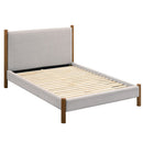  !nspire Zoran 101-435D-MSH 54" Full Platform Bed - Mushroom/Walnut IMAGE 1