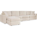  Signature Design by Ashley® Modmax 92103U2 4 pc Sectional and Ottoman - Oyster IMAGE 1