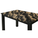  Crown Mark Resia 2120GBK-T-3048 Dining Table Faux Marble - Grey/Black IMAGE 4
