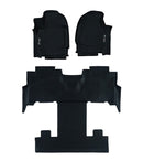 SMARTLINER 1, 2 Row Floor Mat Liner Set for 2018-2019 Ford Expedition Max/Navigator L with 2nd Row Bench Seat