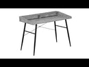 Monarch I 7540 Computer Desk - Grey Stone-Look/Black EXTERNAL_VIDEO 1