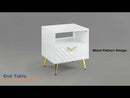 Acme Furniture Gaines LV01140 End Table - White EXTERNAL_VIDEO 1