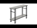 Monarch I 3576 Hall Table - Grey/Black EXTERNAL_VIDEO 1