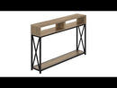 Monarch I 3573 Hall Table - Taupe/Black EXTERNAL_VIDEO 1