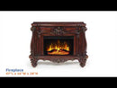 Acme Furniture Versailles AC01315 Fireplace - Cherry Oak EXTERNAL_VIDEO 1