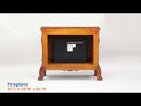 Acme Furniture Dresden AC01309 Fireplace - Cherry Oak EXTERNAL_VIDEO 1